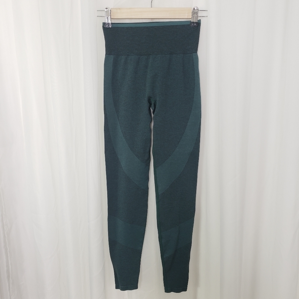 Victoria's Secret Pink heathered green seamless leggings contrast size XS